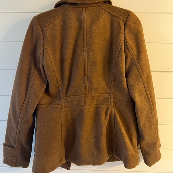 H&M Brown Winter Short Coat Size 2 - Picture 2 of 3